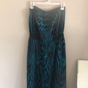 Xhilaration ( target brand ) navy & teal jumpsuit